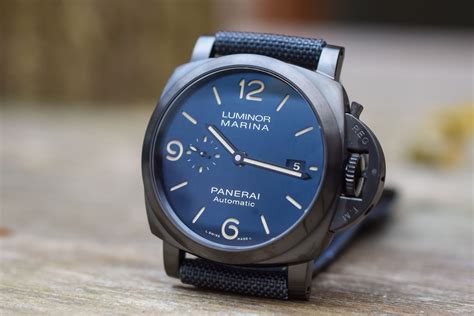 Panerai Luminor Marina Titanio/DLC Bucherer BLUE (Live Pics)